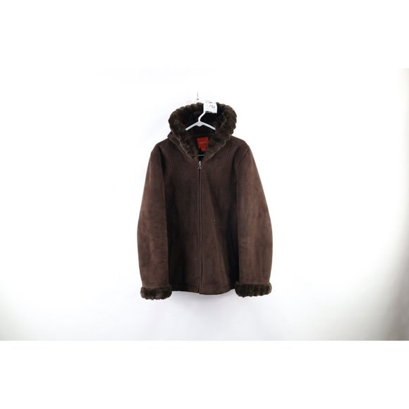 Esprit Jackets & Coats Vtg Esprit Womens Large Grunge Y2k Fleece Lined Hooded Pennylane